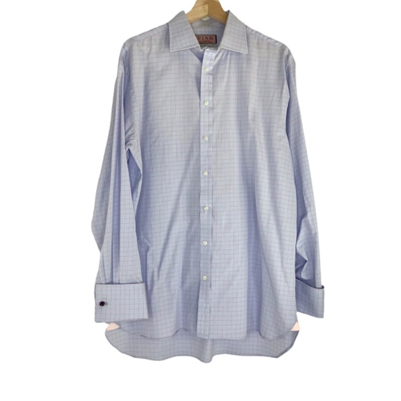 Thomas Pink Long Sleeve Button Down Dress Shirt - Picture 1 of 5